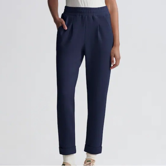 Varley Pants - Varley DoubleSoft Pants XL Navy Rolled Cuff Travel Set Matching Top Available